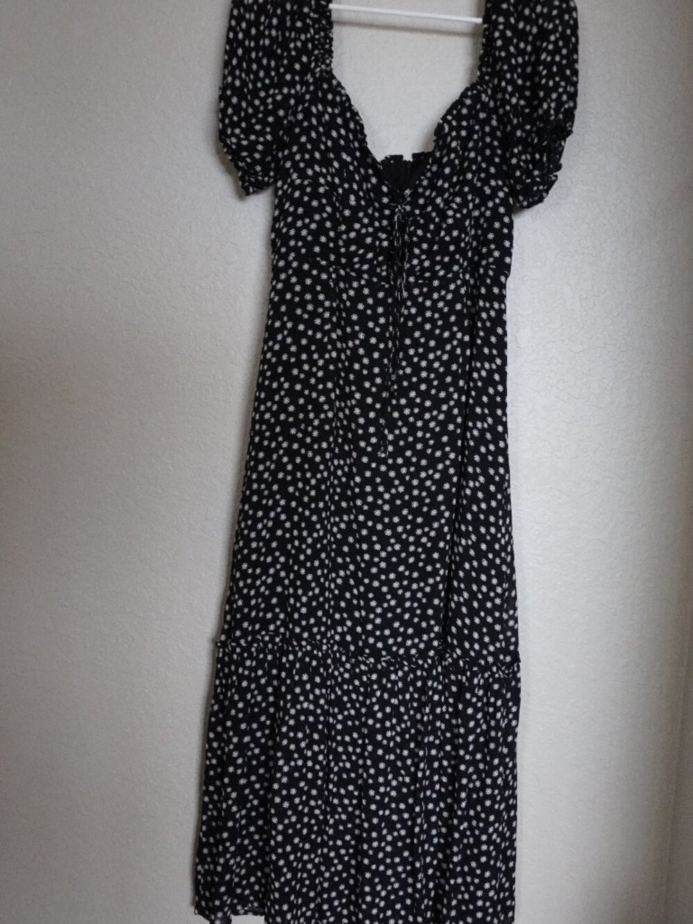 Maxi Black Daisy Dress